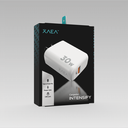 CARGADOR 220V MODX-C015 - 6A - INTENSIFY - 1USB 1TC - XAEA - BLANCO