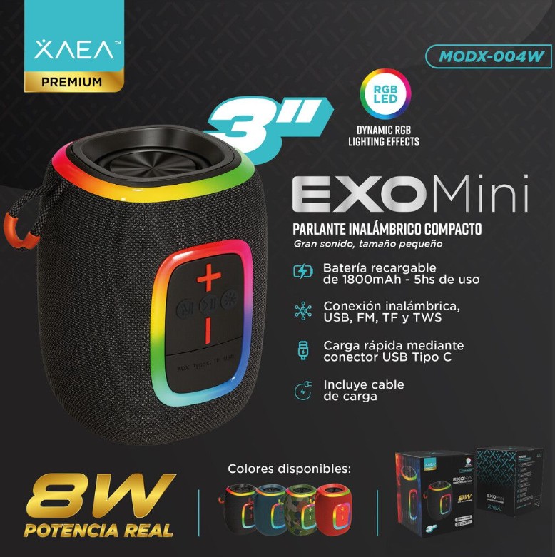 ALTAVOZ 3"  X-004W - XAEA - NEGRO