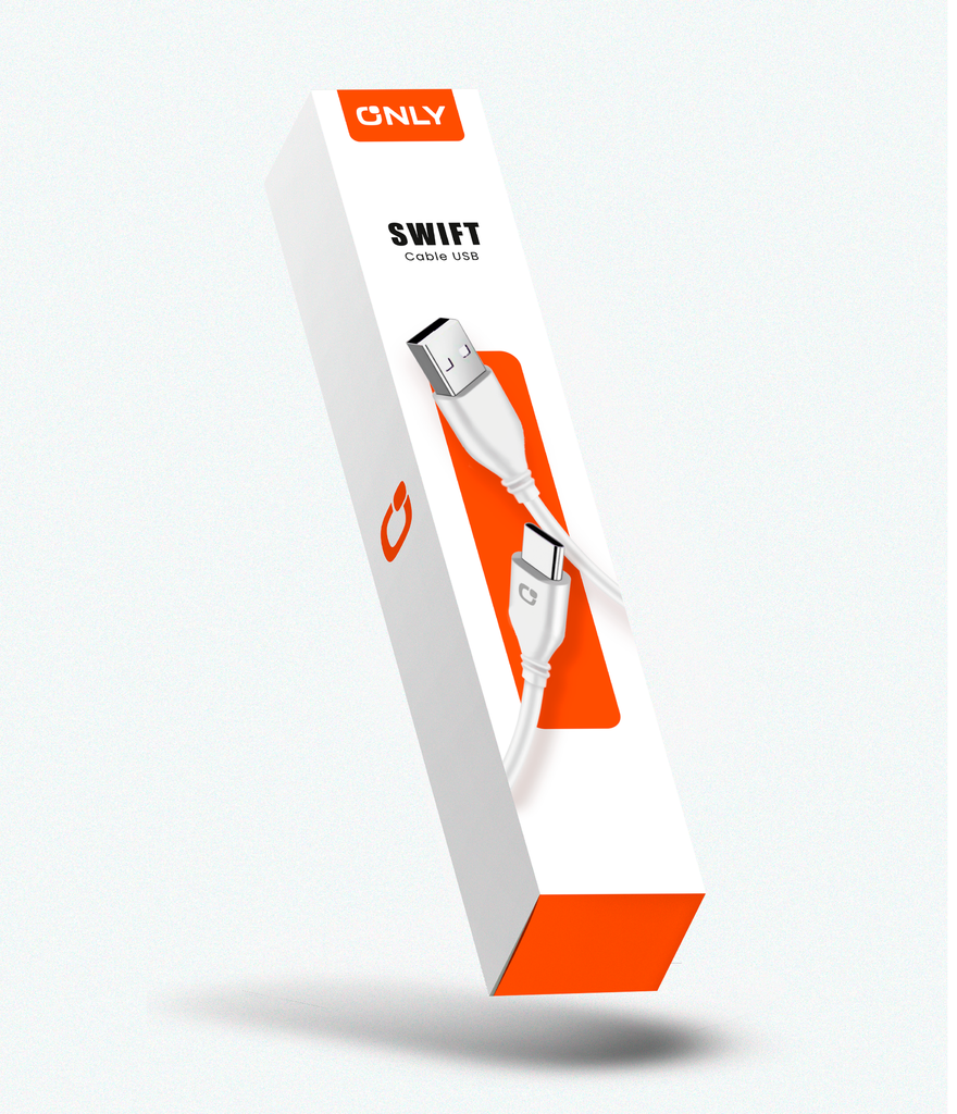 CABLE USB TIPO C MODO-126 SWIFT - ONLY - BLANCO