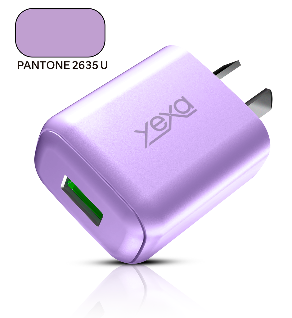 CARGADOR 220V Y-00B9 4.8A (M430) - RUSH - 1USB - YEXA - VIOLETA