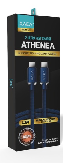 CABLE ATHENEA TIPO C-C EDICION ESPECIAL X-00F3 - XAEA - DEEP BLUE