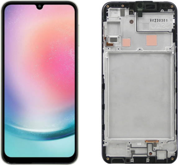 PANTALLA COMPLETA S A24 4G C/MARCO OLED NEGRO