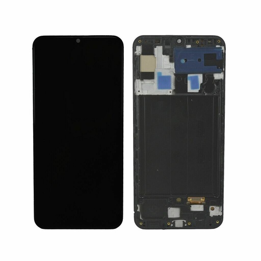 [9345] PANTALLA COMPLETA S A50 - A505 - NEGRO C/MARCO 4G